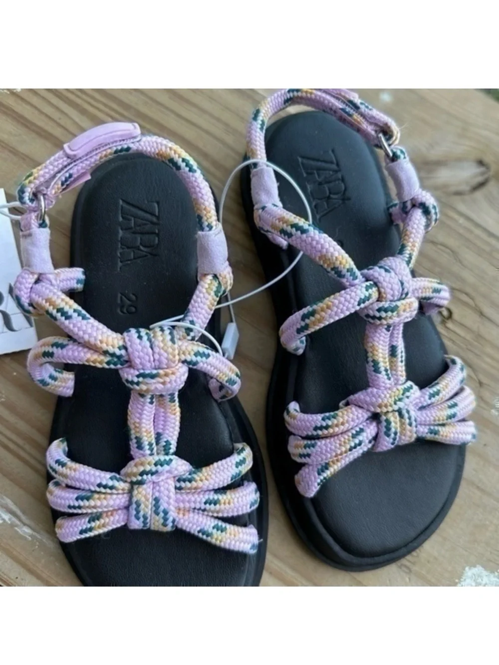 ZARA KIDS KNOTTED CORD SANDALS 2644/930